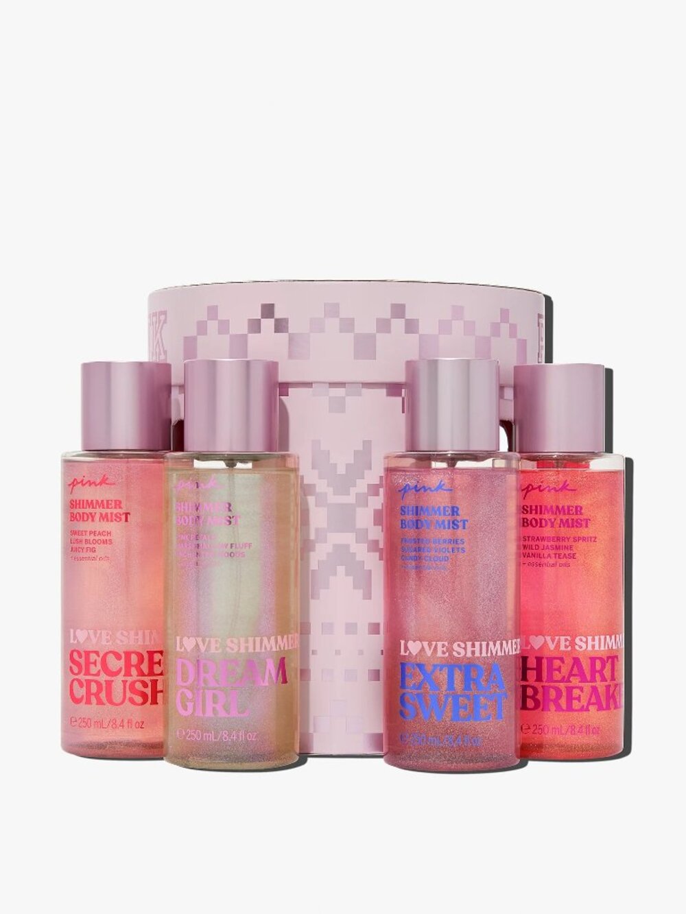 4-Piece Full-Size Love Shimmer Gift Set NWT